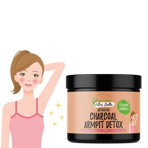 Activated Charcoal Armpit Detox Powder 100g White Clay